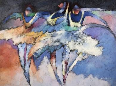 Abstract Ballerina Painting by Y. Thomas