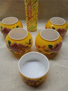 Cawan Burung Birdfeed MataPutih Yellow 4-CBF530
