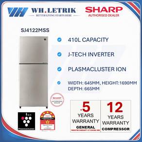 Sharp Inverter Fridge 410L (12 Years Warranty)