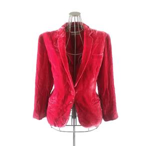 Emporio Armani Red Velvet Blazer