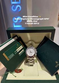 Rolex Daytona 116520 APH White Steel Bezel 2012
