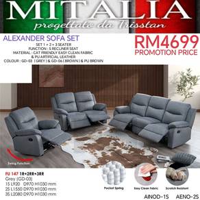 Quality Recliner Sofa Set| Sofa Murah Klang Sale