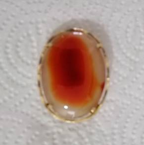 2-in-1 Large Red Agate Pendant-cum-Brooch