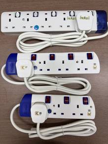 13A Trailing Socket 3 Gang 4 Gang 5 Gang 2M SIRIM