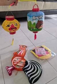Traditional and modern lantern angry bird etc