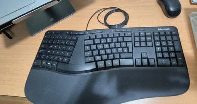 Microsoft Ergonomic Wired Desktop Mouse & Keyboard