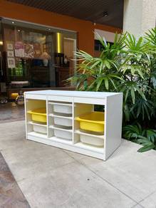 TROFAST shelving unit with STORAGE BASKETS