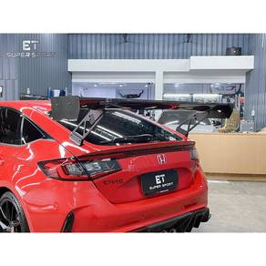 Honda FL5 Front Lip Side Skirt GT Wing Hood Carbon