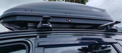 Perodua Aruz thule roof box 
