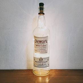 Glass bottle fairy lights Dewar's Whisky