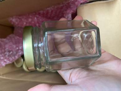 New hexagon glass bottles 