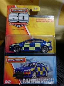 Matchbox Mitsubishi Lancer Evolution X Police