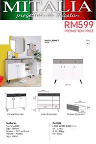 Quality Shoe Cabinet | Kabinet Kasut Berkualiti 