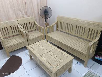 Set Kerusi Jati Solid 