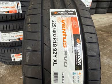 Tayar baru 225 40 18 hankook ventus evo 2025 tyre