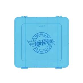 Hot Wheels Car Storage Box 10 Compartments Blue