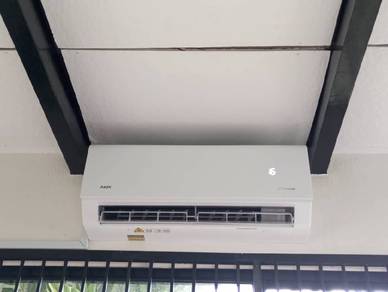Aircond INVERTER Aux 1.0hp siap pasang