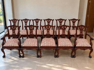 Wooden Dining Chairs – 11 Units
