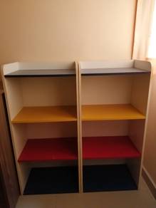 Colorful Wooden Bookshelves (2 sets)