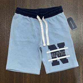 Nautica Solid Fleece Logo Shorts L6