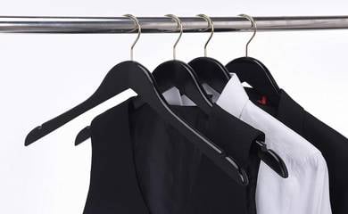 Anti-Slip Black Hanger