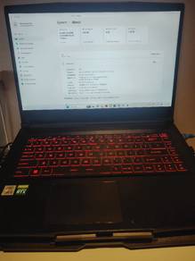 Gaming laptop MSI GF63 thin 10uc-815