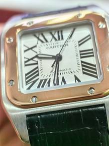 Cartier Santos 100 Rosegold M Size