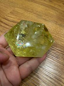 Large Golden Citrine Double Point
