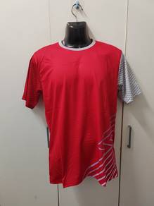 ITEM BARU_T-Shirt ROUNDNECK RedGrey Color #T044