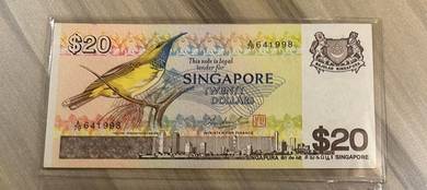 20 Singapore Dollar Note Bird Series