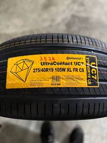 275 40 19 Conti UC7 Tayar Baru +TCP