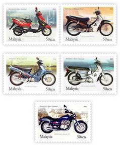 Mint Stamp Motorcycle and Scooter Malaysia 2003