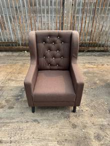 Kerusi Wingchair Armchair Single Sofa Fabric