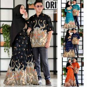Dewangga Couple batik Modern long sleeve set dress