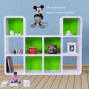 Book rack cabinet living room bed buku kabinet NSY