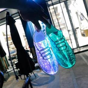 Milky way galaxy led running shoe white / black