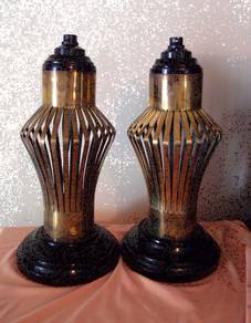 Antique Artillery Shell Table Lamp Stands