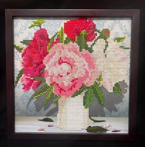 Diamond Painting Art - Finished  Piece (Flowers)