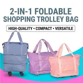 watson 2 in 1 foldable shopping trolley bag