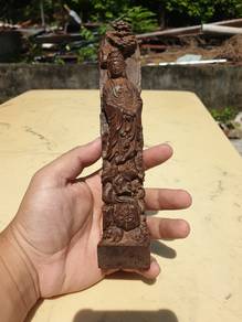观音像(木雕刻) Guan Yin (Wood Body)