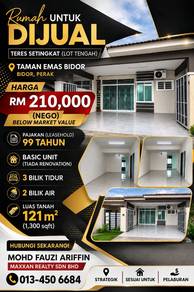 1-storey Terraced House For Sale in Bidor,PRK