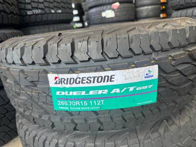 265 70 15 Bridgestone AT 697 Tayar Baru 4x4