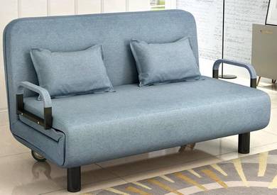 Blue Biru sofa double seat 2 seater bed mattress 3