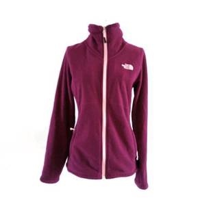 The North Face Maroon Zip Up Fleece Sweater