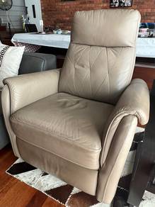 Full leather recliner chair
