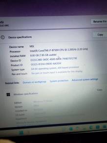 MSI Gaming Laptop i7 GTX1050 (Good Condition)