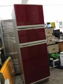 Elba Red Fridge 3 doors Refrigerator Peti Sejuk