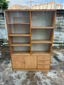 4x6ft Glass Almari Display Cabinet Drawer Rack She
