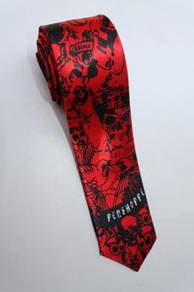 SLIM Penshoppe Clothing Brand Skull Punk Neck Tie