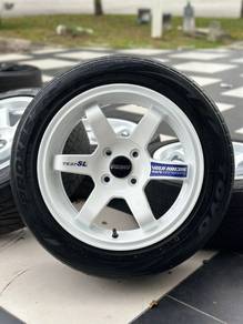 Te37 15 inch sportrim Wira myvi alza city